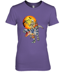Skeleton Riding T Rex Funny Halloween Women's Premium T-Shirt Women's Premium T-Shirt - HHHstores