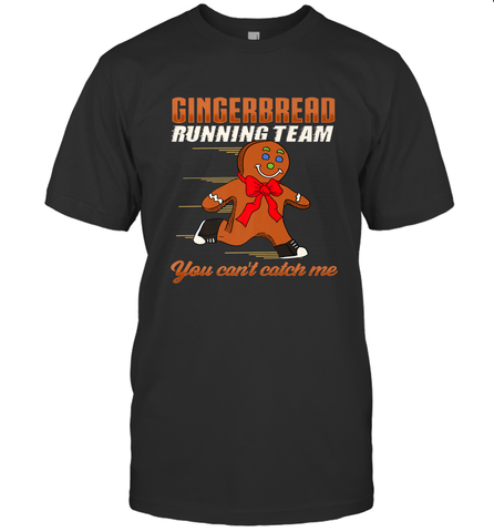 Christmas Gingerbread Man Cookie Gingerbread Running Team Men's T-Shirt Men's T-Shirt / Black / S Men's T-Shirt - HHHstores