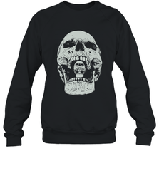 Vintage Halloween Skull Design For Trick or Treating Crewneck Sweatshirt Crewneck Sweatshirt - HHHstores
