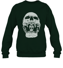 Vintage Halloween Skull Design For Trick or Treating Crewneck Sweatshirt Crewneck Sweatshirt - HHHstores