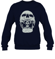 Vintage Halloween Skull Design For Trick or Treating Crewneck Sweatshirt Crewneck Sweatshirt - HHHstores