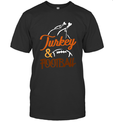 Turkey And Football Thanksgiving Day Football Fan Holiday Men's T-Shirt Men's T-Shirt - HHHstores