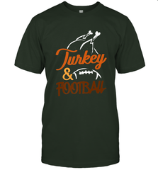 Turkey And Football Thanksgiving Day Football Fan Holiday Men's T-Shirt Men's T-Shirt - HHHstores