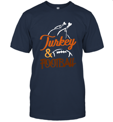 Turkey And Football Thanksgiving Day Football Fan Holiday Men's T-Shirt Men's T-Shirt - HHHstores