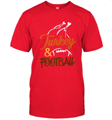 Turkey And Football Thanksgiving Day Football Fan Holiday Men's T-Shirt Men's T-Shirt - HHHstores