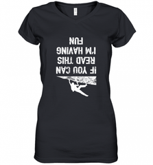 Funny Rock Climbing T Shirt Free Climbing Women's V-Neck T-Shirt Women's V-Neck T-Shirt - HHHstores