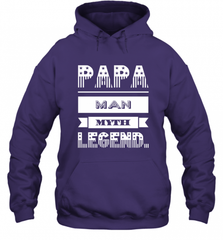 Papa Man Myth Legend Father's Day Dad Veteran Gift Hooded Sweatshirt Hooded Sweatshirt - HHHstores