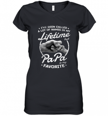 Papa Fathers Day Grandpa or Dad Women's V-Neck T-Shirt Women's V-Neck T-Shirt - HHHstores