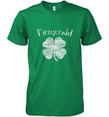 Vintage Fitzgerald Irish Shamrock St Patty's Day Men's Premium T-Shirt Men's Premium T-Shirt - HHHstores