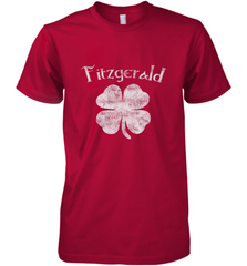 Vintage Fitzgerald Irish Shamrock St Patty's Day Men's Premium T-Shirt Men's Premium T-Shirt - HHHstores