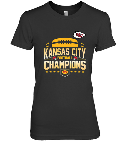 Kansas City Football _ The City Of Champions LIV Women's Premium T-Shirt Women's Premium T-Shirt / Black / XS Women's Premium T-Shirt - HHHstores