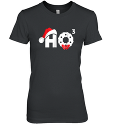 Santa HO HO3 Cubed Funny Christmas Women's Premium T-Shirt
