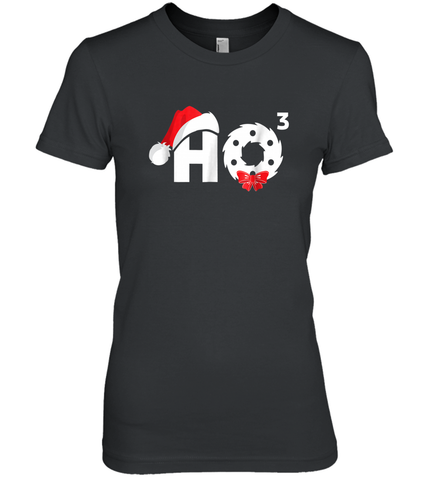 Santa HO HO3 Cubed Funny Christmas Women's Premium T-Shirt Women's Premium T-Shirt / Black / XS Women's Premium T-Shirt - HHHstores