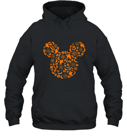 Disney Mickey Mouse Halloween Silhouette Hooded Sweatshirt Hooded Sweatshirt / Black / S Hooded Sweatshirt - HHHstores