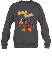 Turkey Football Shirt Funny Thanksgiving Turkey Gobble Gift Crewneck Sweatshirt Crewneck Sweatshirt - HHHstores