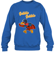 Turkey Football Shirt Funny Thanksgiving Turkey Gobble Gift Crewneck Sweatshirt Crewneck Sweatshirt - HHHstores