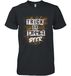 Trick or Beer Funny Halloween Trick or Treat Men's Premium T-Shirt