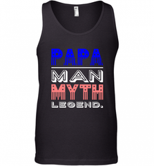Papa Man Myth Legend Father's Day Dad Veteran Men's Tank Top Men's Tank Top - HHHstores