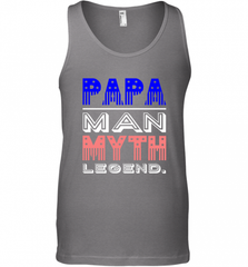 Papa Man Myth Legend Father's Day Dad Veteran Men's Tank Top Men's Tank Top - HHHstores