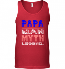 Papa Man Myth Legend Father's Day Dad Veteran Men's Tank Top Men's Tank Top - HHHstores