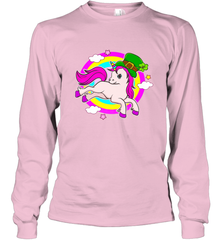 Irish Leprechaun Unicorn Cute St Patricks Day Ireland Long Sleeve T-Shirt Long Sleeve T-Shirt - HHHstores