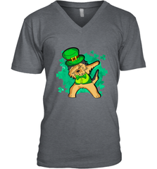 Dabbing Irish Terrier Dog Leprechaun St Patricks Day Ireland Men's V-Neck Men's V-Neck - HHHstores