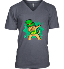 Dabbing Irish Terrier Dog Leprechaun St Patricks Day Ireland Men's V-Neck Men's V-Neck - HHHstores