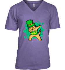 Dabbing Irish Terrier Dog Leprechaun St Patricks Day Ireland Men's V-Neck Men's V-Neck - HHHstores