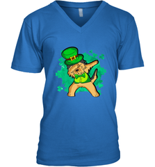 Dabbing Irish Terrier Dog Leprechaun St Patricks Day Ireland Men's V-Neck Men's V-Neck - HHHstores