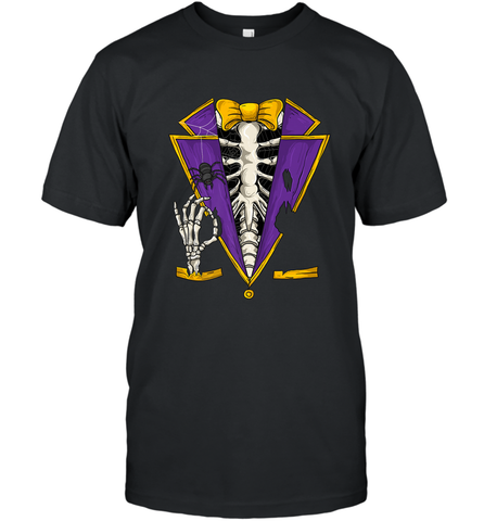 Skeleton Tuxedo Suit Halloween Costume Bones Men's T-Shirt Men's T-Shirt / Black / S Men's T-Shirt - HHHstores