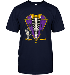 Skeleton Tuxedo Suit Halloween Costume Bones Men's T-Shirt