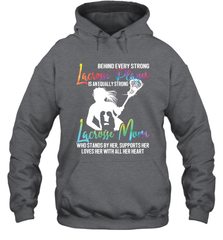 Lacrosse Strong Lacrosse Mom Hooded Sweatshirt Hooded Sweatshirt - HHHstores