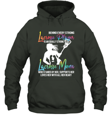 Lacrosse Strong Lacrosse Mom Hooded Sweatshirt Hooded Sweatshirt - HHHstores