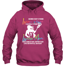 Lacrosse Strong Lacrosse Mom Hooded Sweatshirt Hooded Sweatshirt - HHHstores