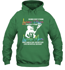 Lacrosse Strong Lacrosse Mom Hooded Sweatshirt Hooded Sweatshirt - HHHstores