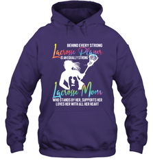 Lacrosse Strong Lacrosse Mom Hooded Sweatshirt Hooded Sweatshirt - HHHstores