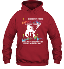 Lacrosse Strong Lacrosse Mom Hooded Sweatshirt Hooded Sweatshirt - HHHstores