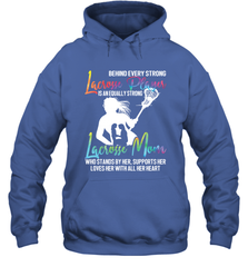 Lacrosse Strong Lacrosse Mom Hooded Sweatshirt Hooded Sweatshirt - HHHstores