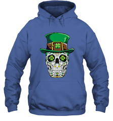Sugar Skull Leprechaun T Shirt St Patricks Day Women Men Hooded Sweatshirt Hooded Sweatshirt - HHHstores