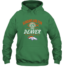 Sundays Are For Jesus and Denver Funny Christian Football Hooded Sweatshirt Hooded Sweatshirt - HHHstores