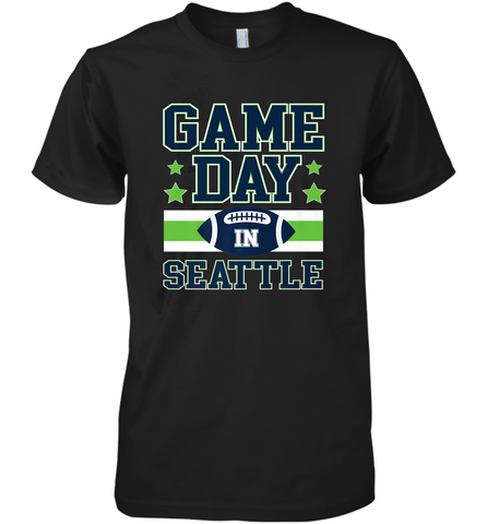 NFL Seattle Wa. Game Day Football Home Team Men's Premium T-Shirt Men's Premium T-Shirt / Black / XS Men's Premium T-Shirt - HHHstores