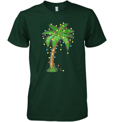 Christmas Lights Palm Tree Beach Funny Tropical Xmas Gift Men's Premium T-Shirt Men's Premium T-Shirt - HHHstores