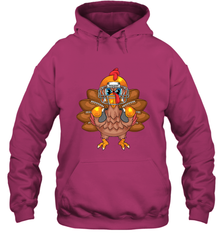 Cool Turkey Football Feathers Funny Thanksgiving Sports Gift Hooded Sweatshirt Hooded Sweatshirt - HHHstores