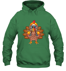 Cool Turkey Football Feathers Funny Thanksgiving Sports Gift Hooded Sweatshirt Hooded Sweatshirt - HHHstores