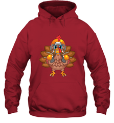 Cool Turkey Football Feathers Funny Thanksgiving Sports Gift Hooded Sweatshirt Hooded Sweatshirt - HHHstores
