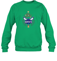 NBA Charlotte Hornets Logo merry Christmas gilf Crewneck Sweatshirt Crewneck Sweatshirt - HHHstores