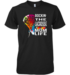 Lacrosse Rockin The Mom Life Men's Premium T-Shirt