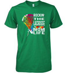 Lacrosse Rockin The Mom Life Men's Premium T-Shirt