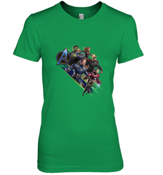 Marvel Avengers Endgame Action Pose Logo Women's Premium T-Shirt