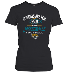 Sundays Are For Jesus and Jacksonville Funny Football Women's T-Shirt Women's T-Shirt - HHHstores